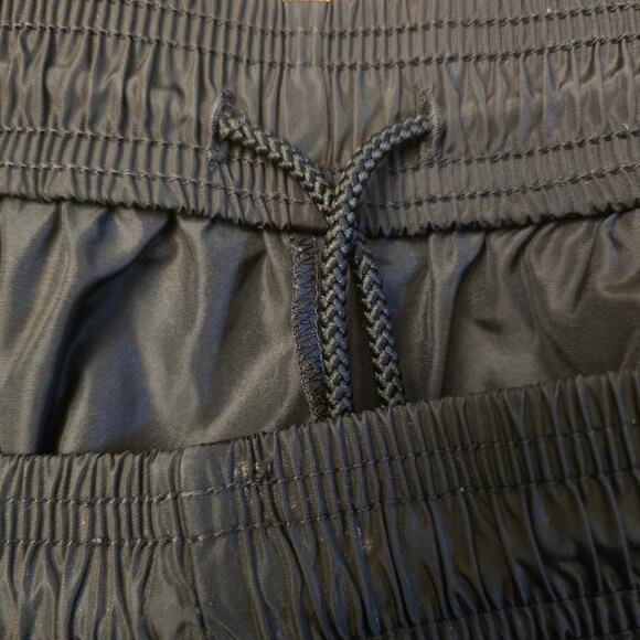 Vintage Nike Nylon Track Pants Joggers Black Mens Size Large Three Pockets - Picture 6 of 8